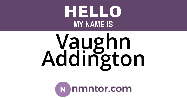 Vaughn Addington