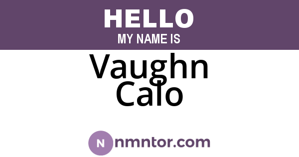 Vaughn Calo
