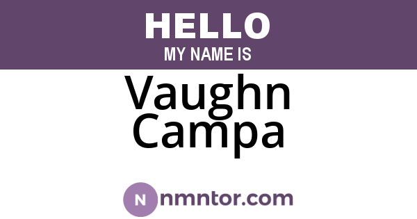 Vaughn Campa