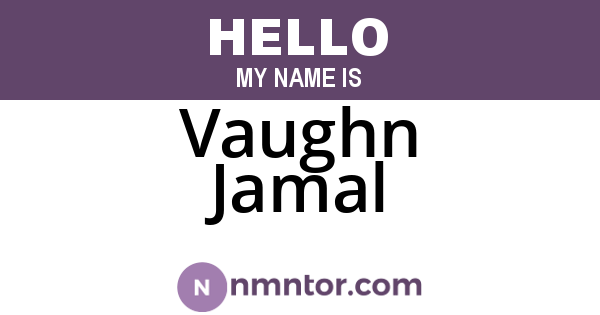 Vaughn Jamal