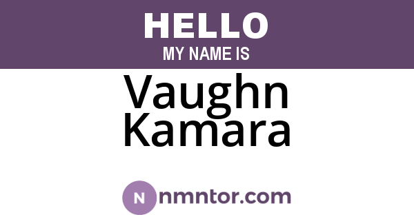 Vaughn Kamara
