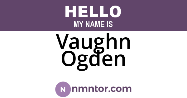 Vaughn Ogden