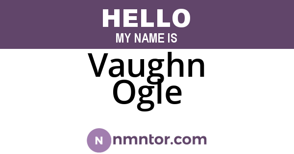 Vaughn Ogle