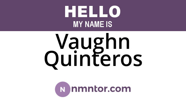 Vaughn Quinteros