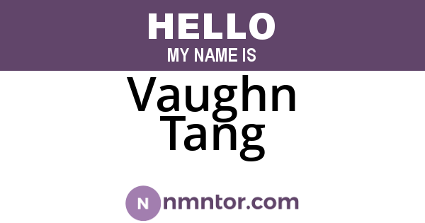 Vaughn Tang