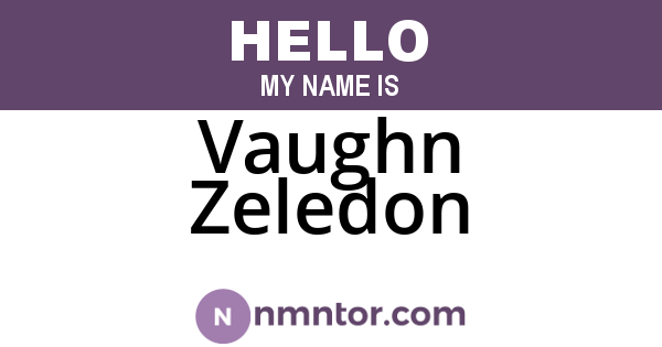 Vaughn Zeledon