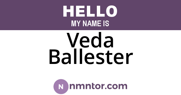 Veda Ballester