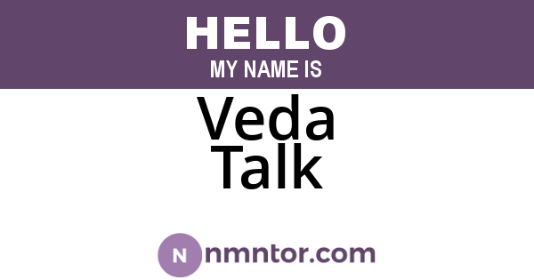 Veda Talk