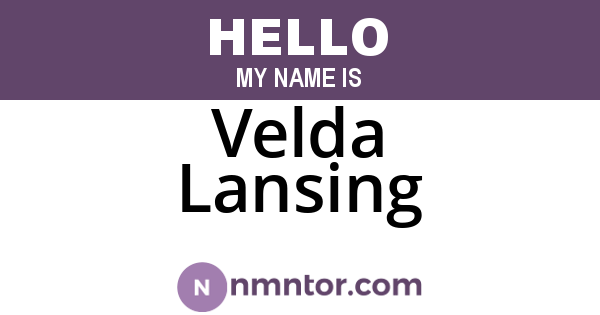 Velda Lansing