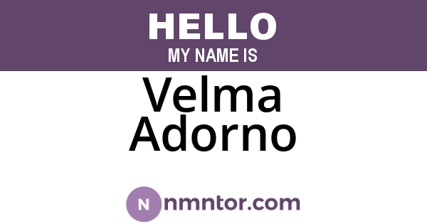 Velma Adorno