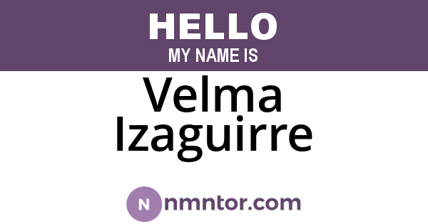 Velma Izaguirre