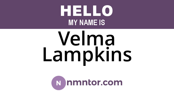 Velma Lampkins