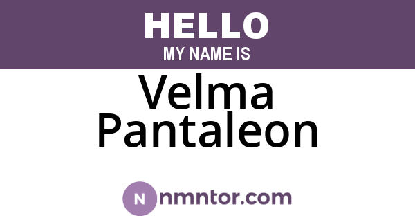 Velma Pantaleon
