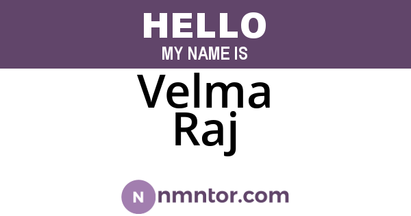 Velma Raj