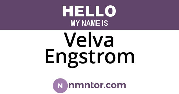 Velva Engstrom