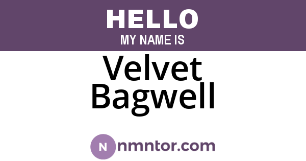 Velvet Bagwell