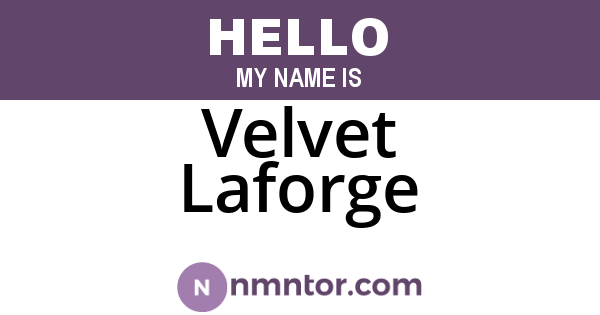 Velvet Laforge