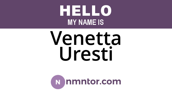Venetta Uresti