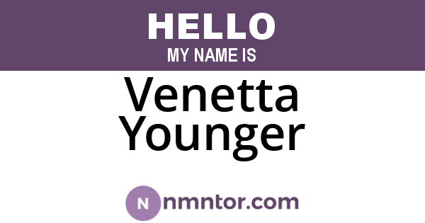 Venetta Younger
