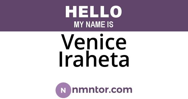 Venice Iraheta