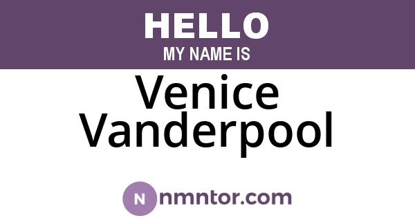 Venice Vanderpool