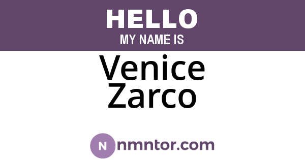 Venice Zarco