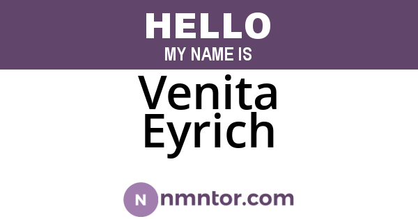 Venita Eyrich