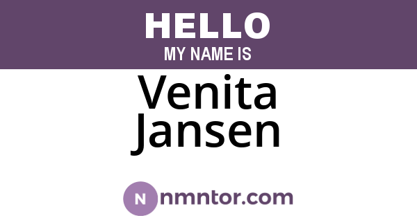 Venita Jansen