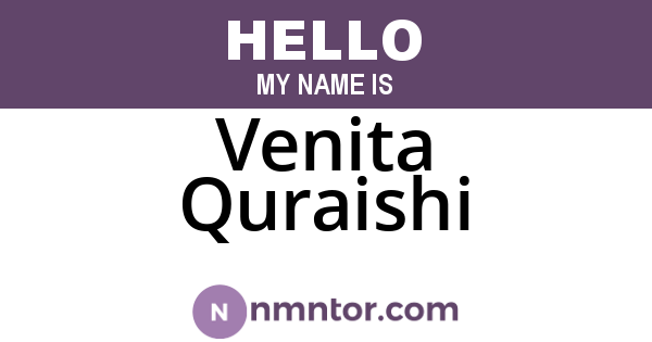 Venita Quraishi