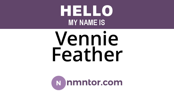 Vennie Feather