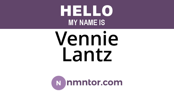 Vennie Lantz