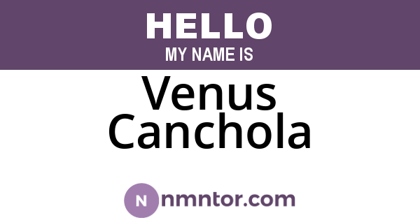 Venus Canchola