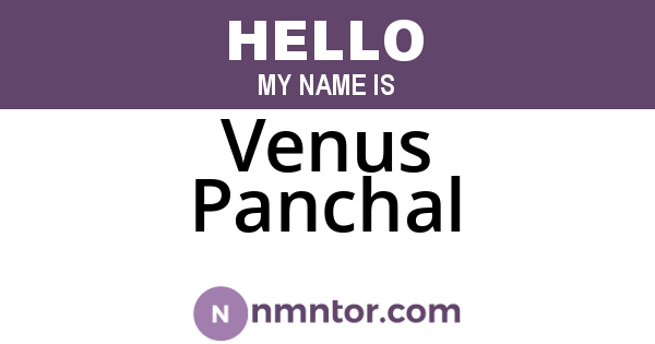 Venus Panchal