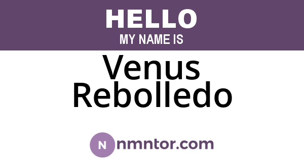 Venus Rebolledo