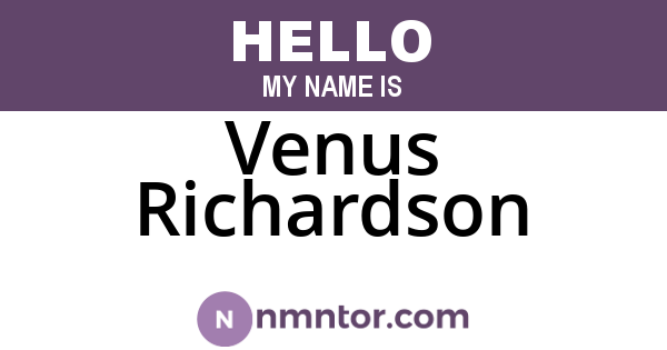 Venus Richardson