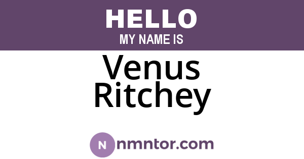 Venus Ritchey