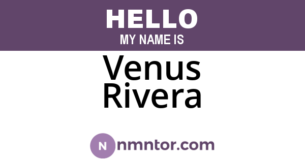 Venus Rivera