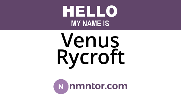 Venus Rycroft
