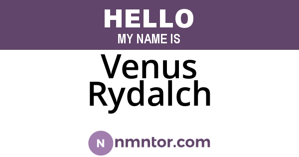 Venus Rydalch