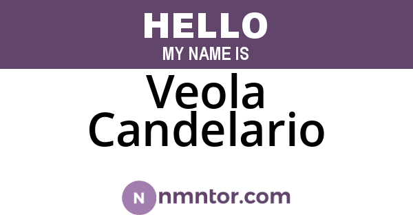 Veola Candelario