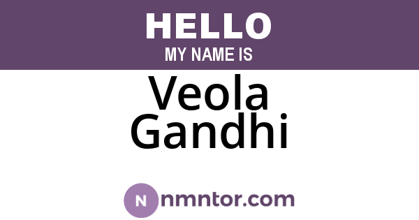Veola Gandhi