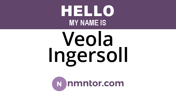 Veola Ingersoll