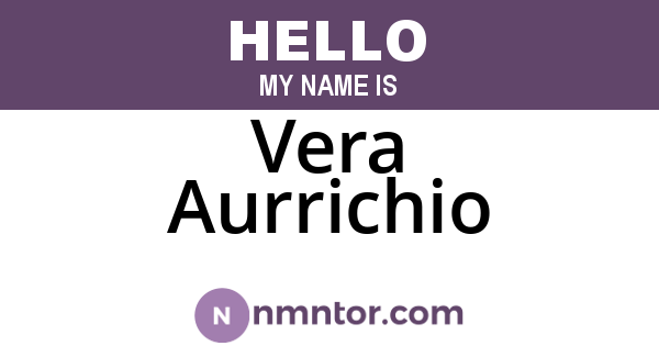 Vera Aurrichio