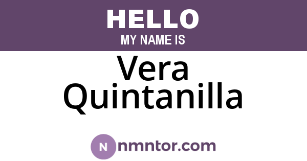 Vera Quintanilla