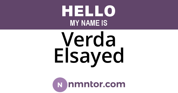 Verda Elsayed