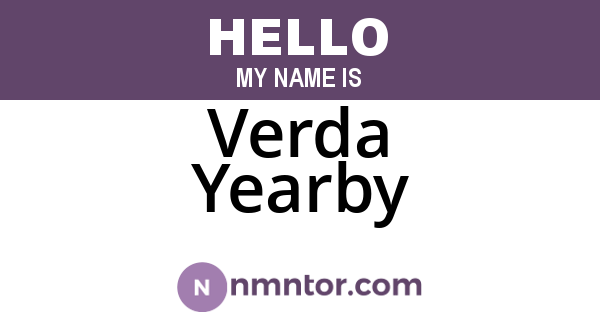 Verda Yearby