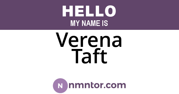 Verena Taft
