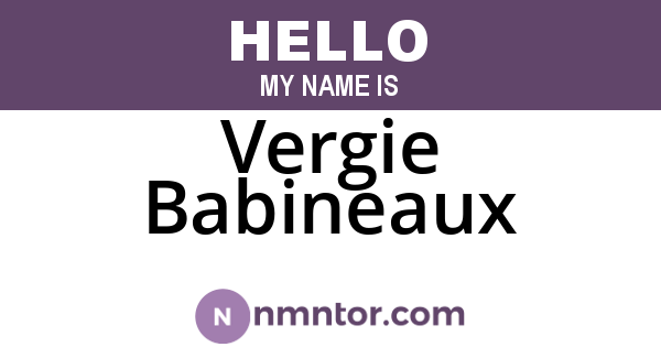 Vergie Babineaux