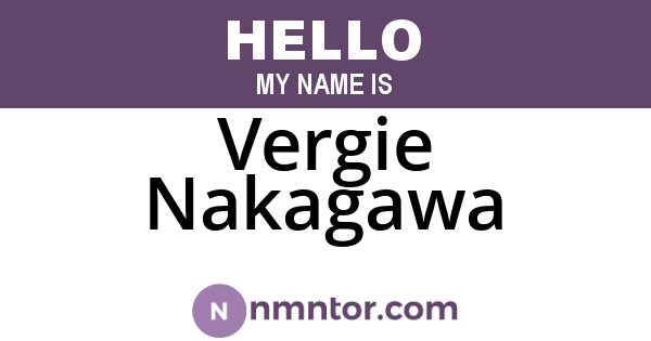Vergie Nakagawa