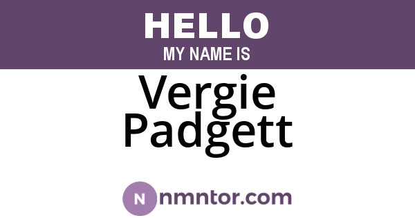 Vergie Padgett